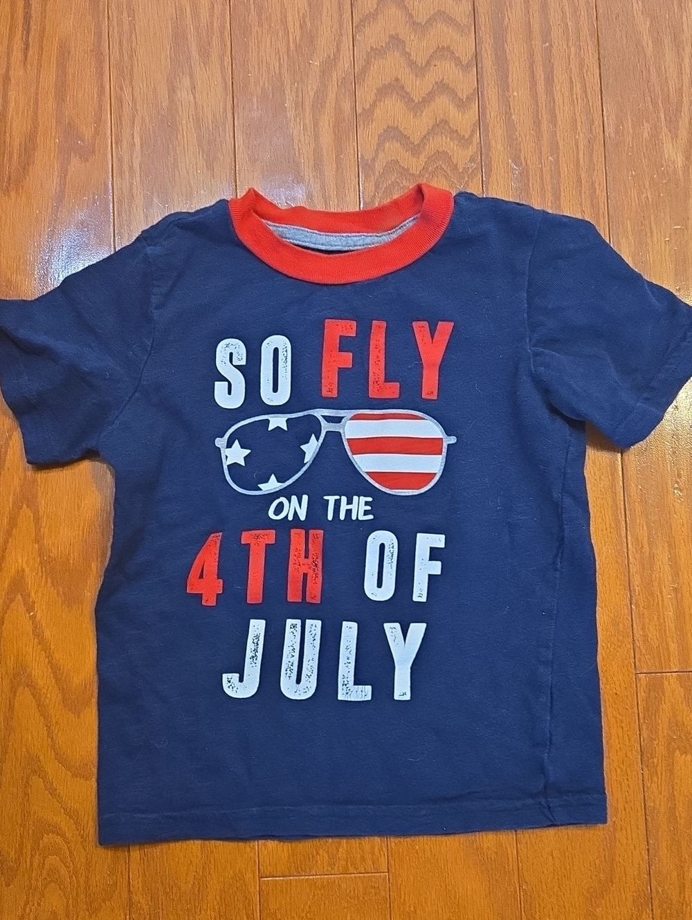 Carter's Navy Red White 'So Fly on the 4th of July' Graphic Tee